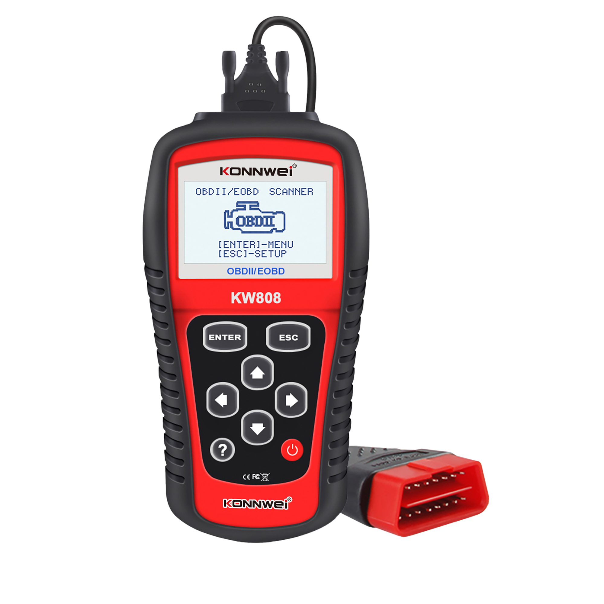 Диагностический сканер OBD2 Konnwei KW808