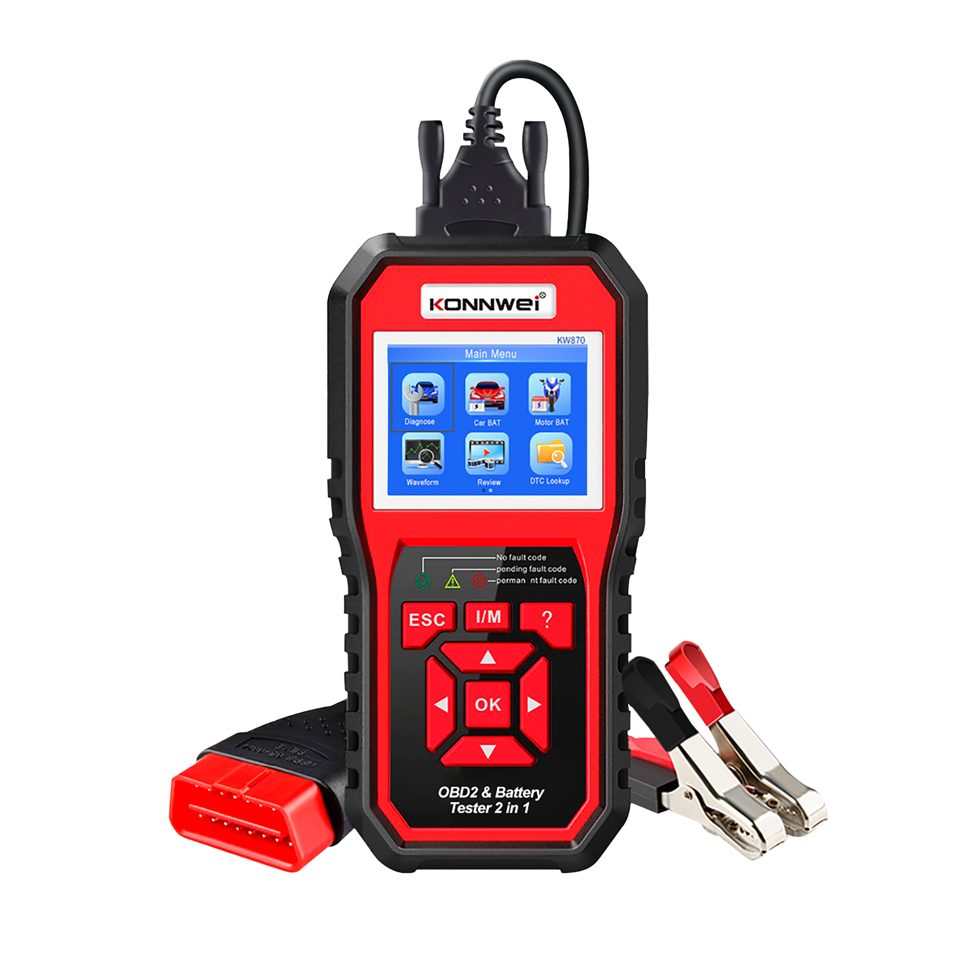 Konnwei KW870 OBD2 diagnostikas skeneris un