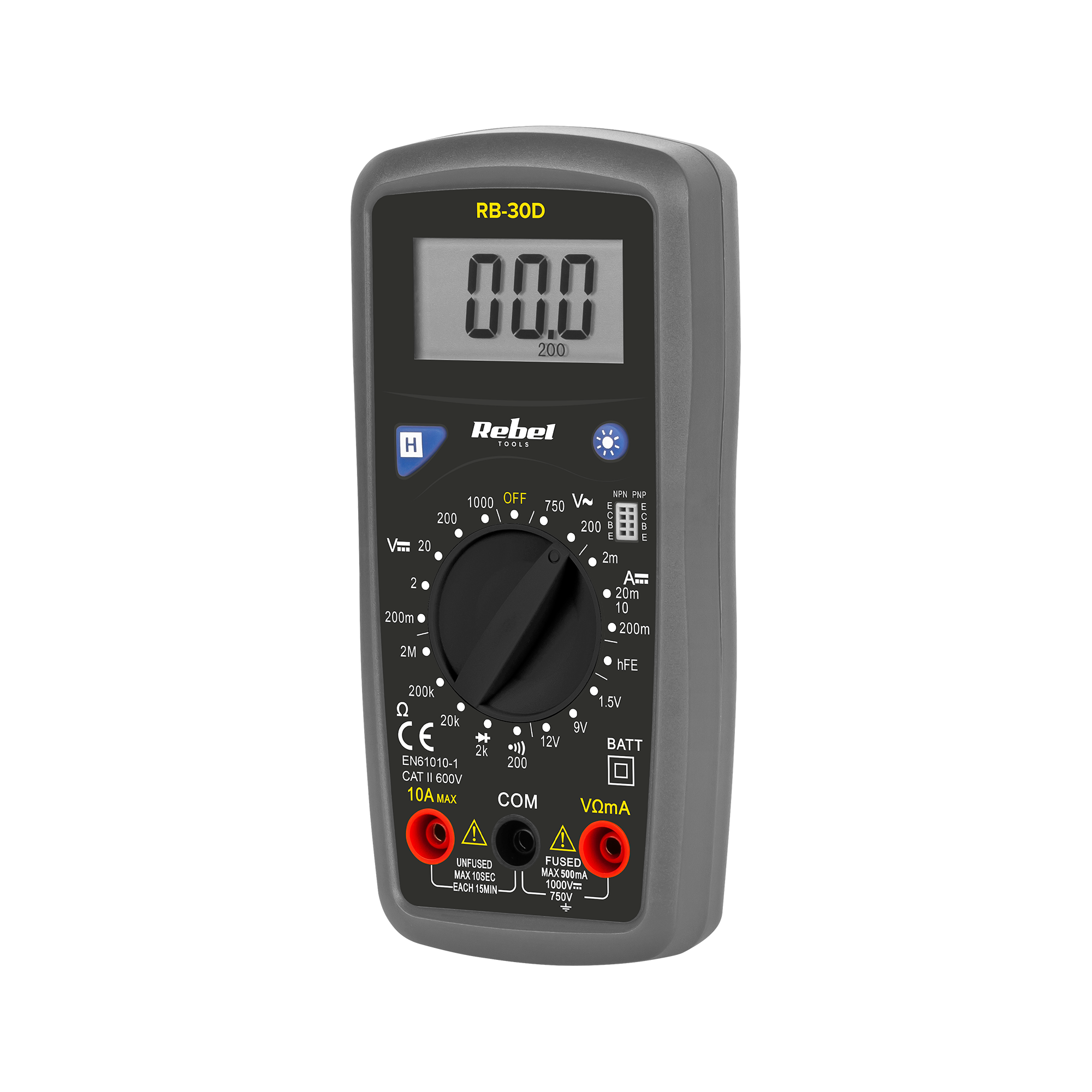 Digitālais multimetrs REBEL RB-30D