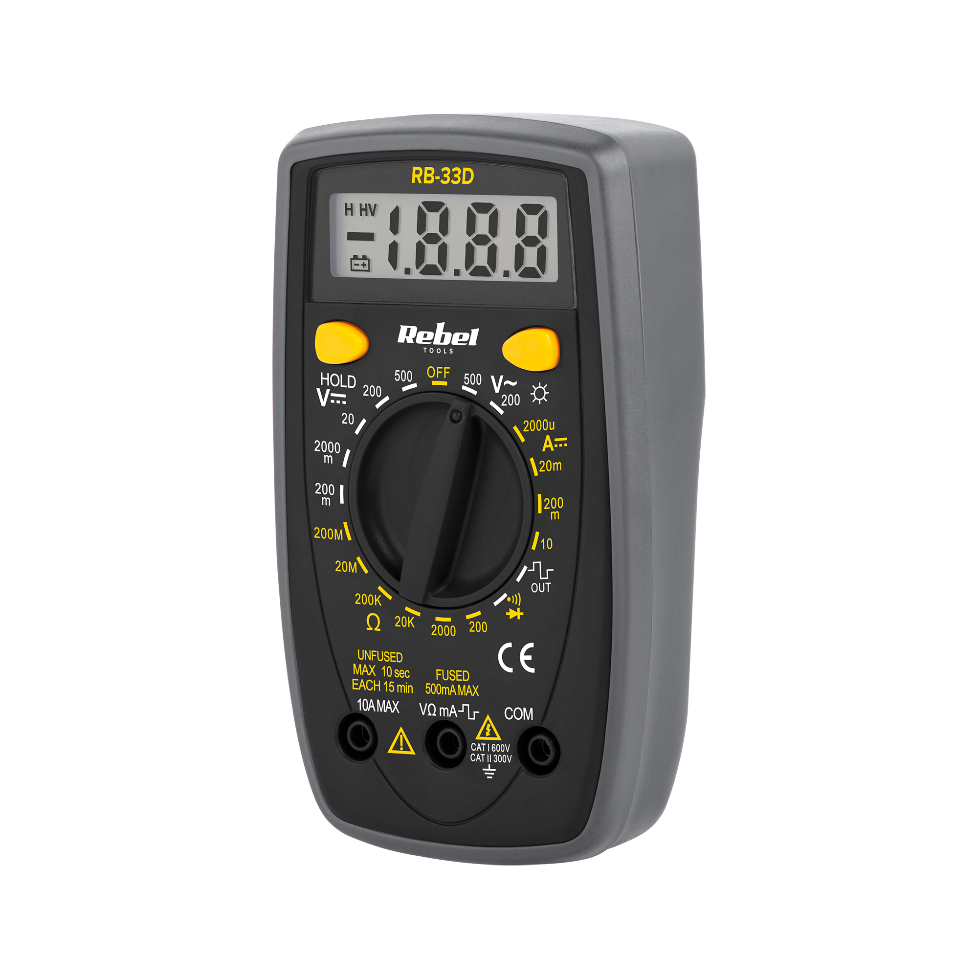 Digitālais multimetrs REBEL RB-33D