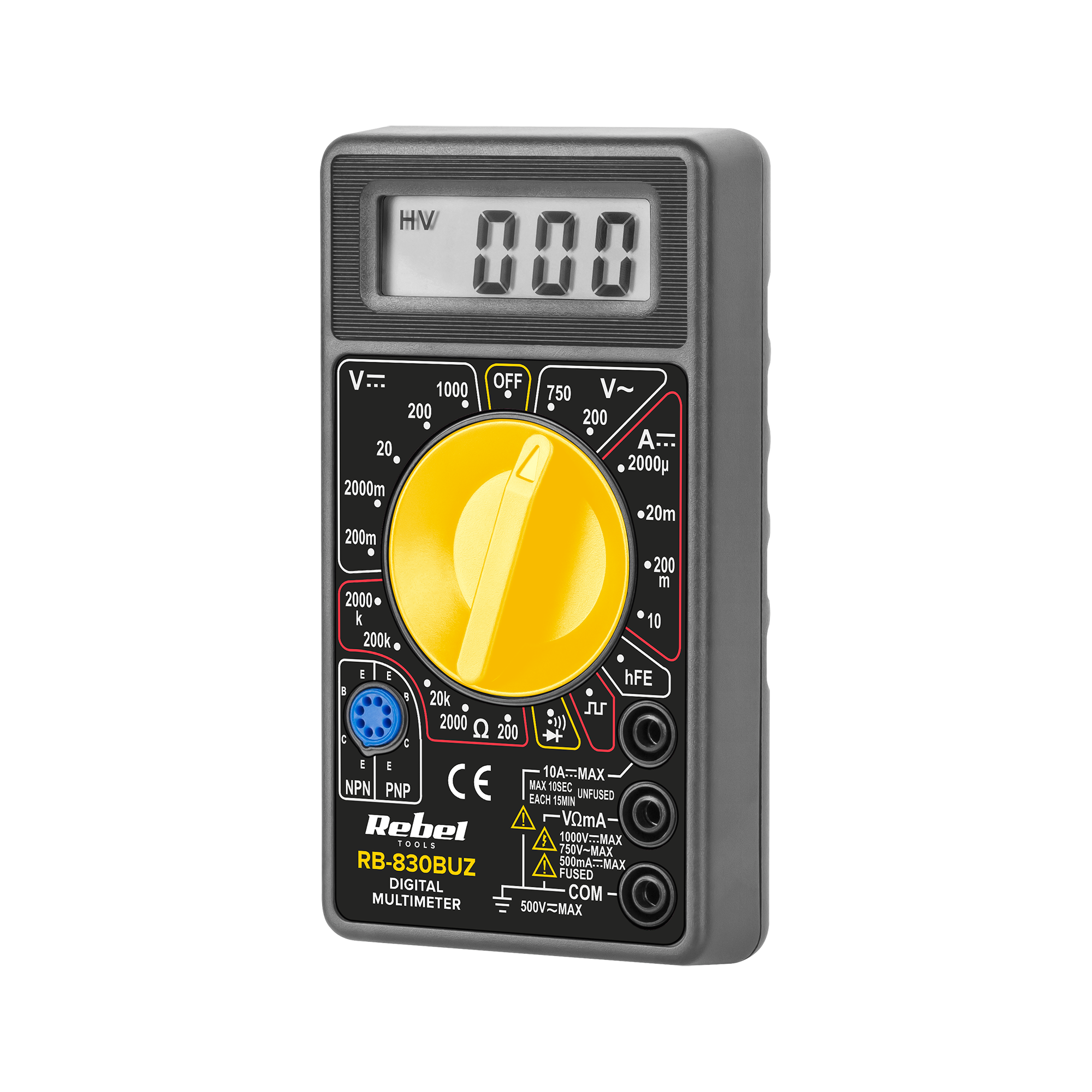 Digitālais multimetrs REBEL RB-830BUZ