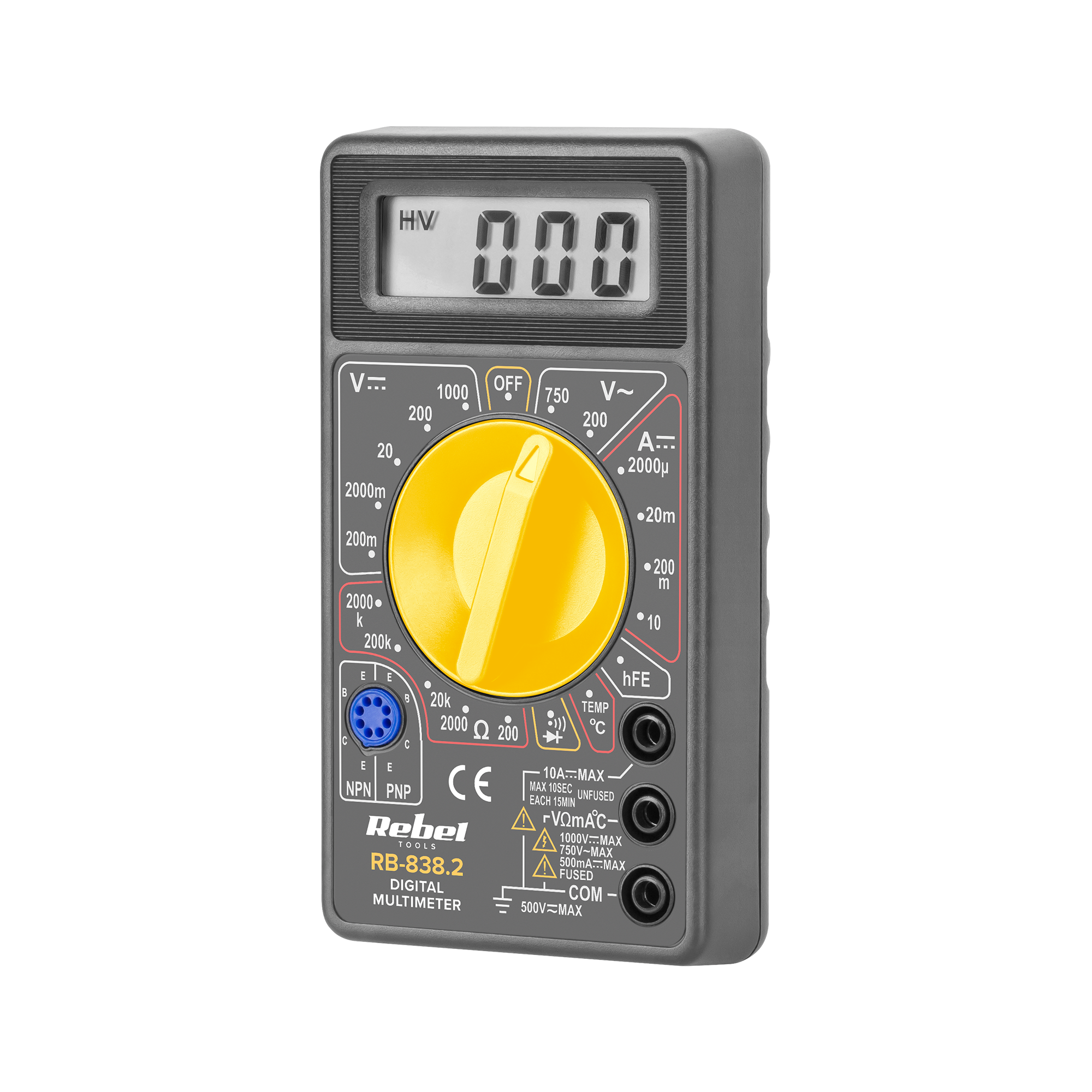 REBEL RB838 v.2 digitālais multimetrs