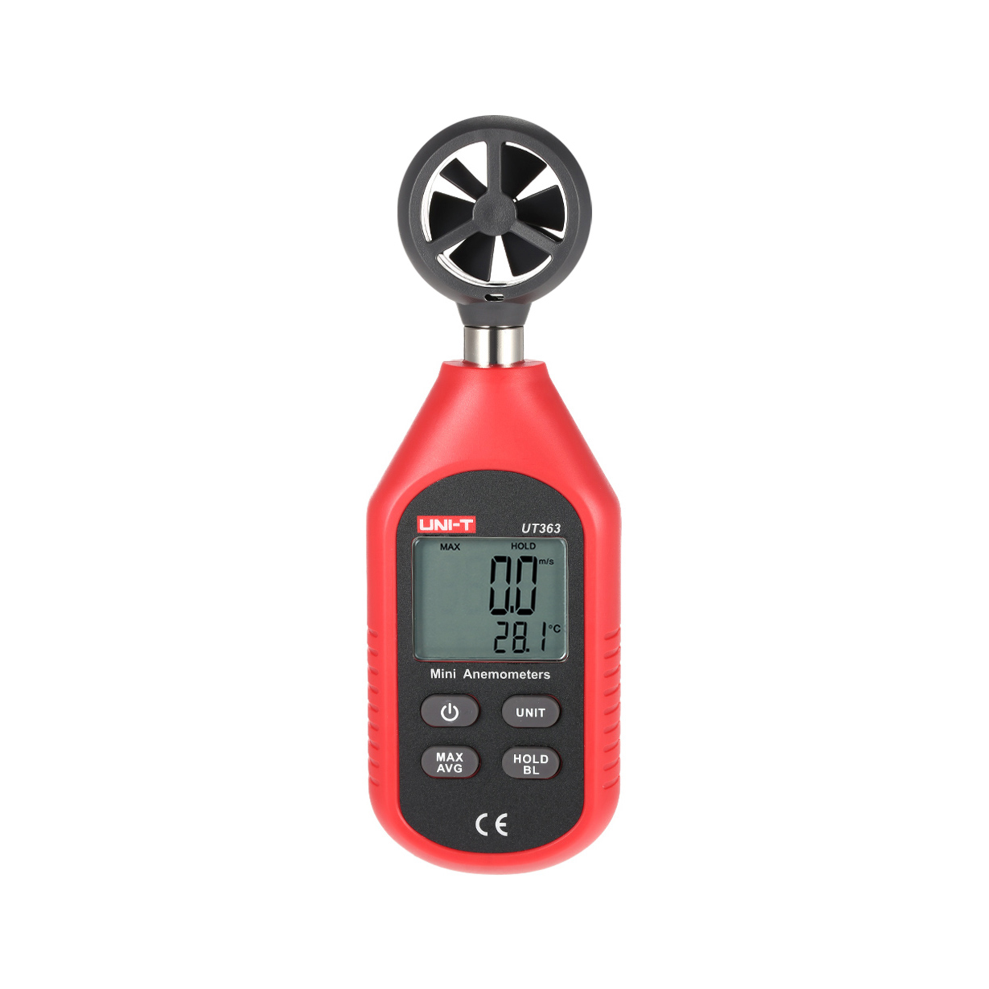 Uni-T UT363 anemometrs ar temperatūras mērīšanas funkciju