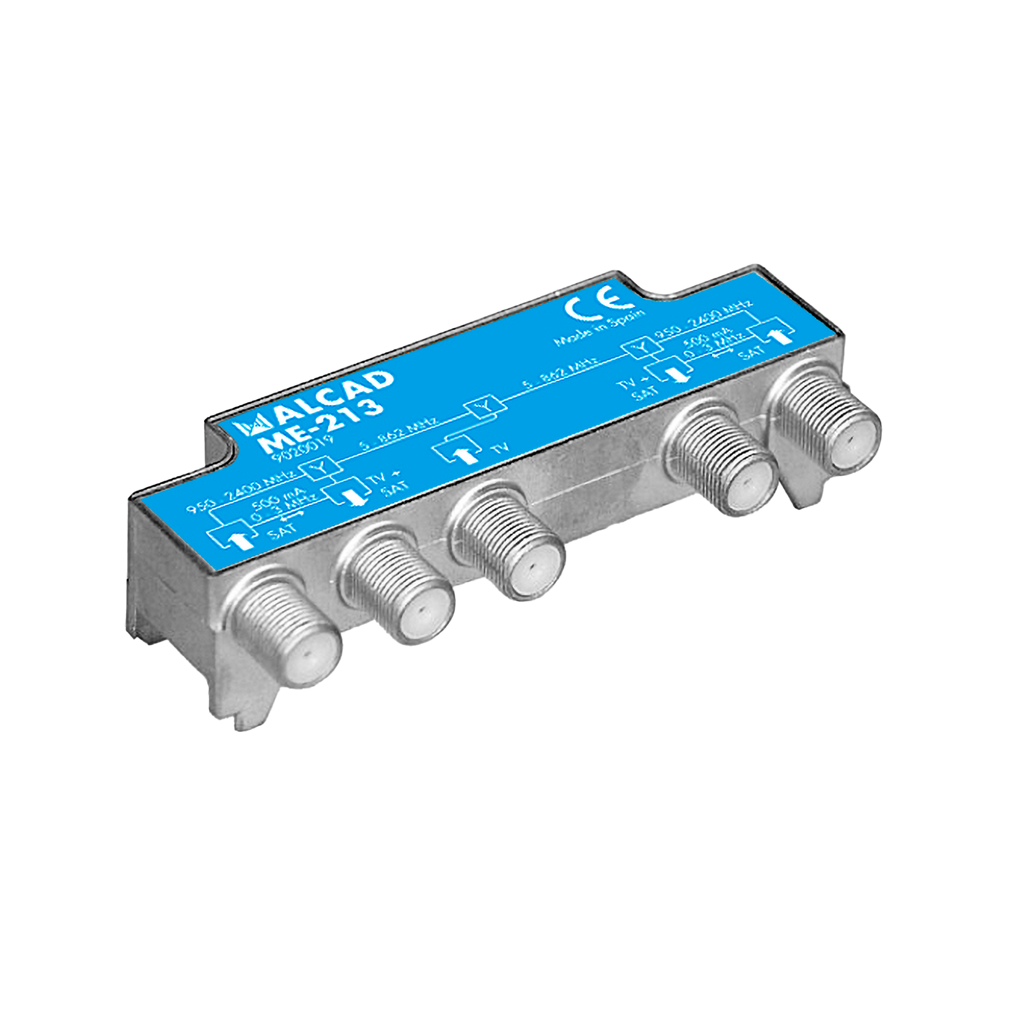 ALCAD ME-213 dubultais TV/SAT multipleksors