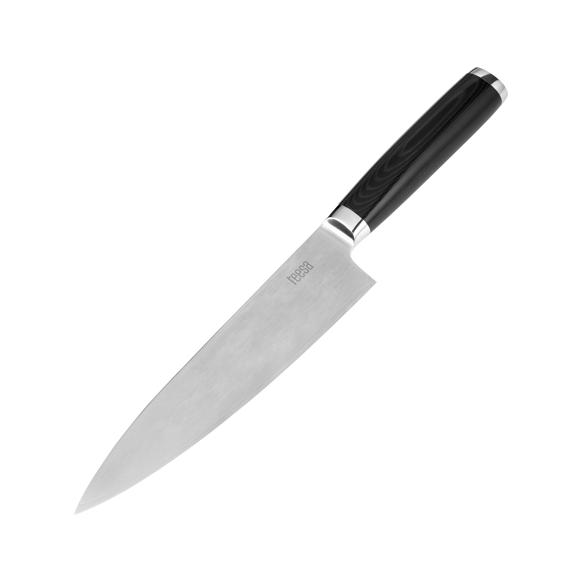 Damaskas tērauda šefpavāra nazis, 33,5 cm (VG10)