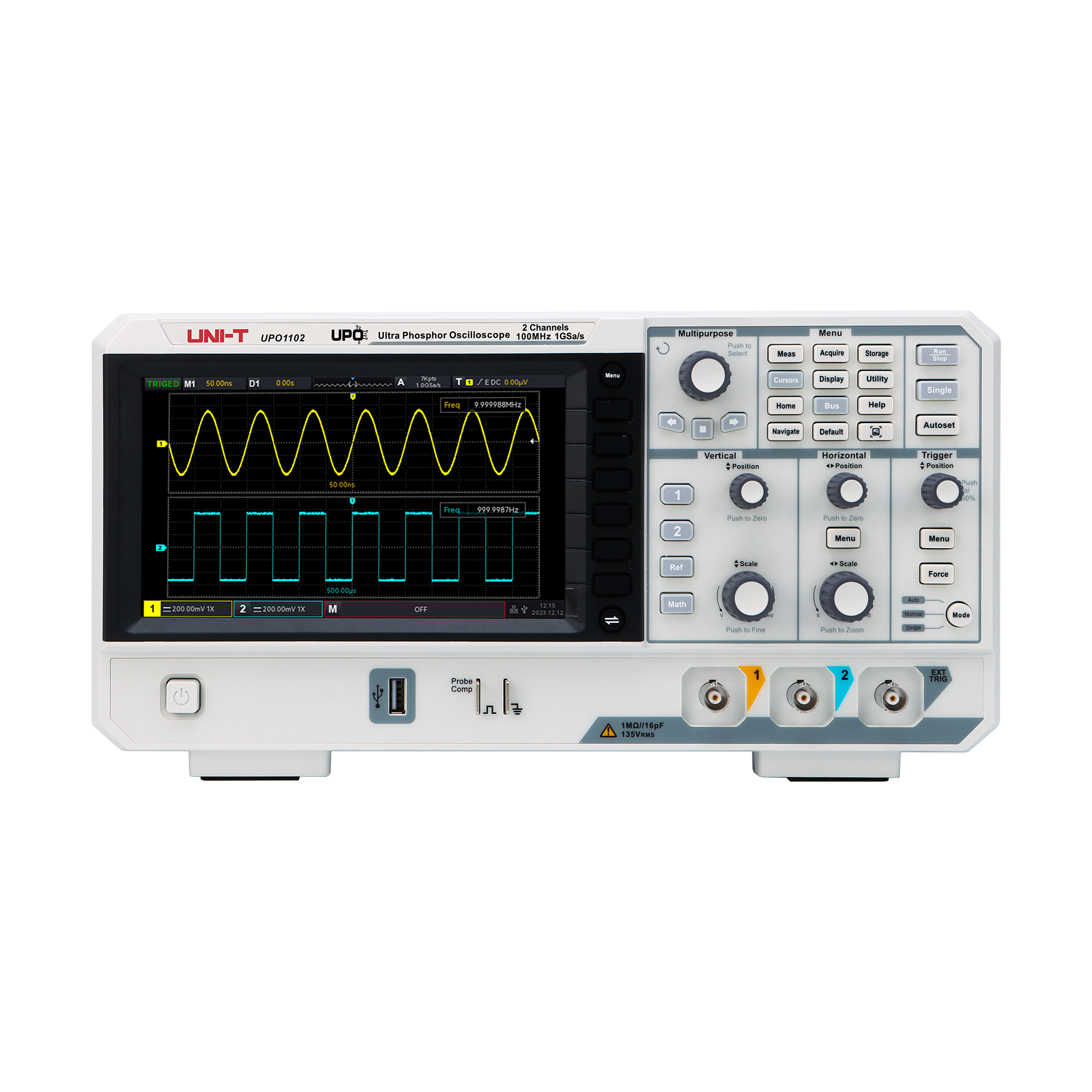 Uni-T UPO1102 osciloskops