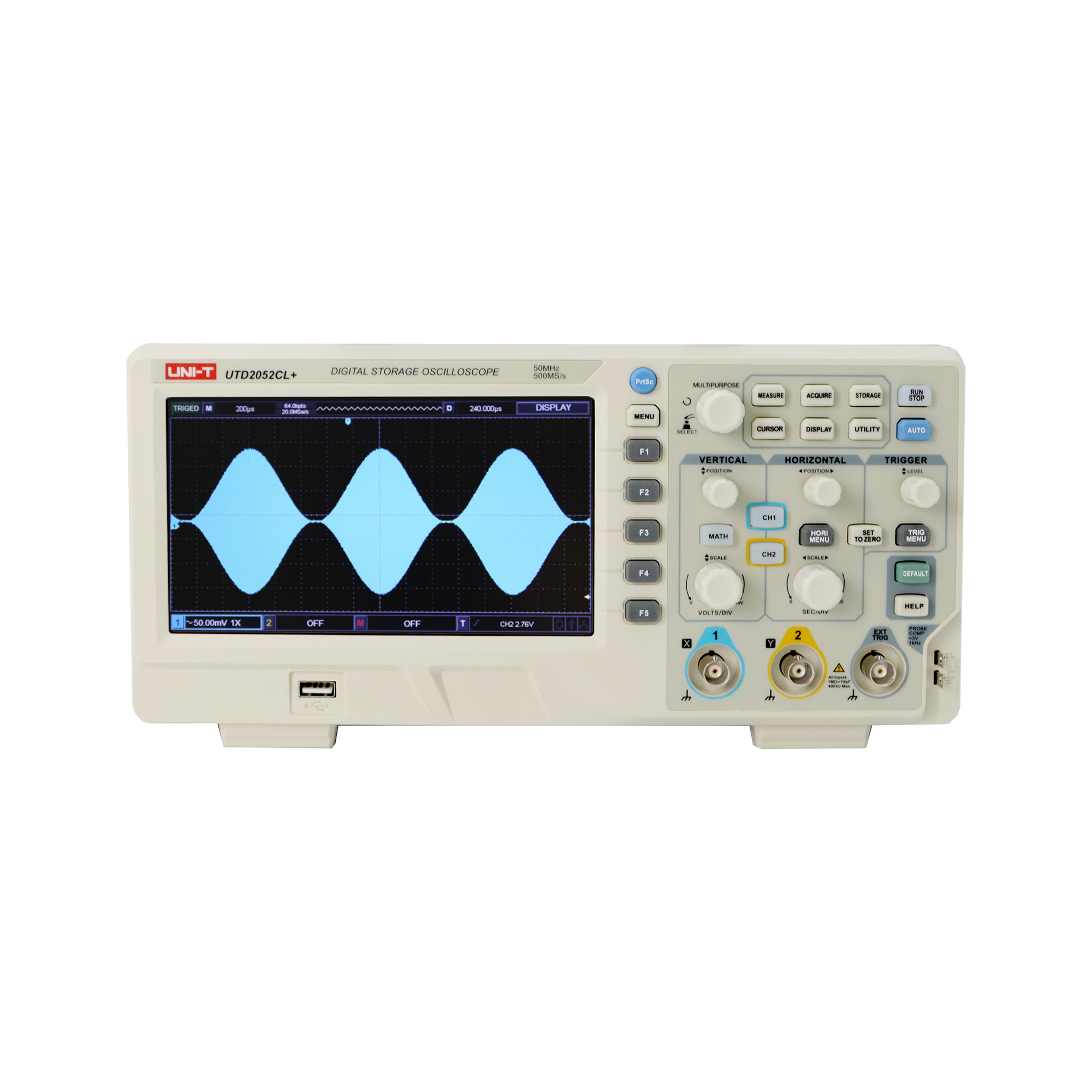Osciloskops Uni-T UTD2052CL+