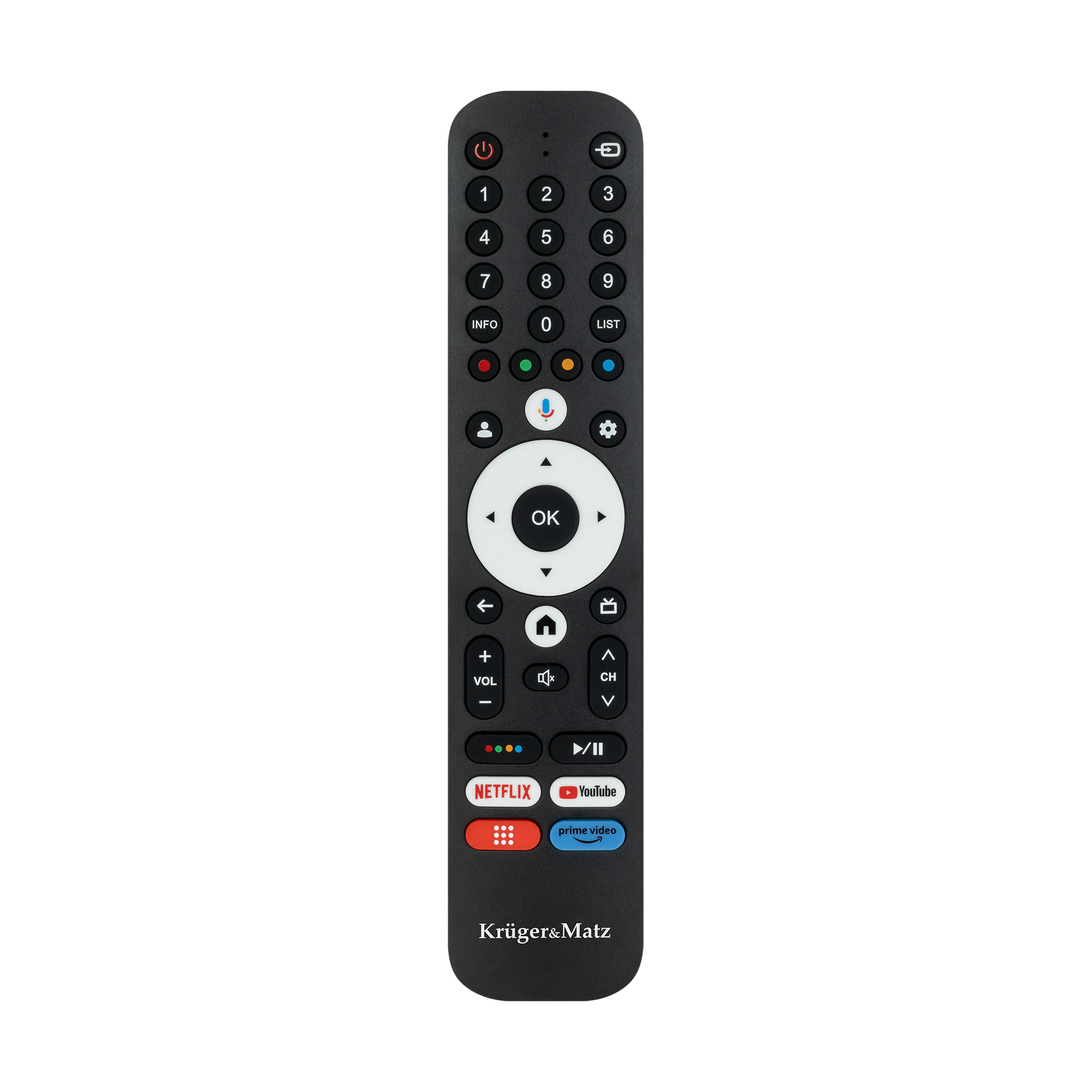 Kruger&Matz Krüger&Matz Google TV tālvadības pults