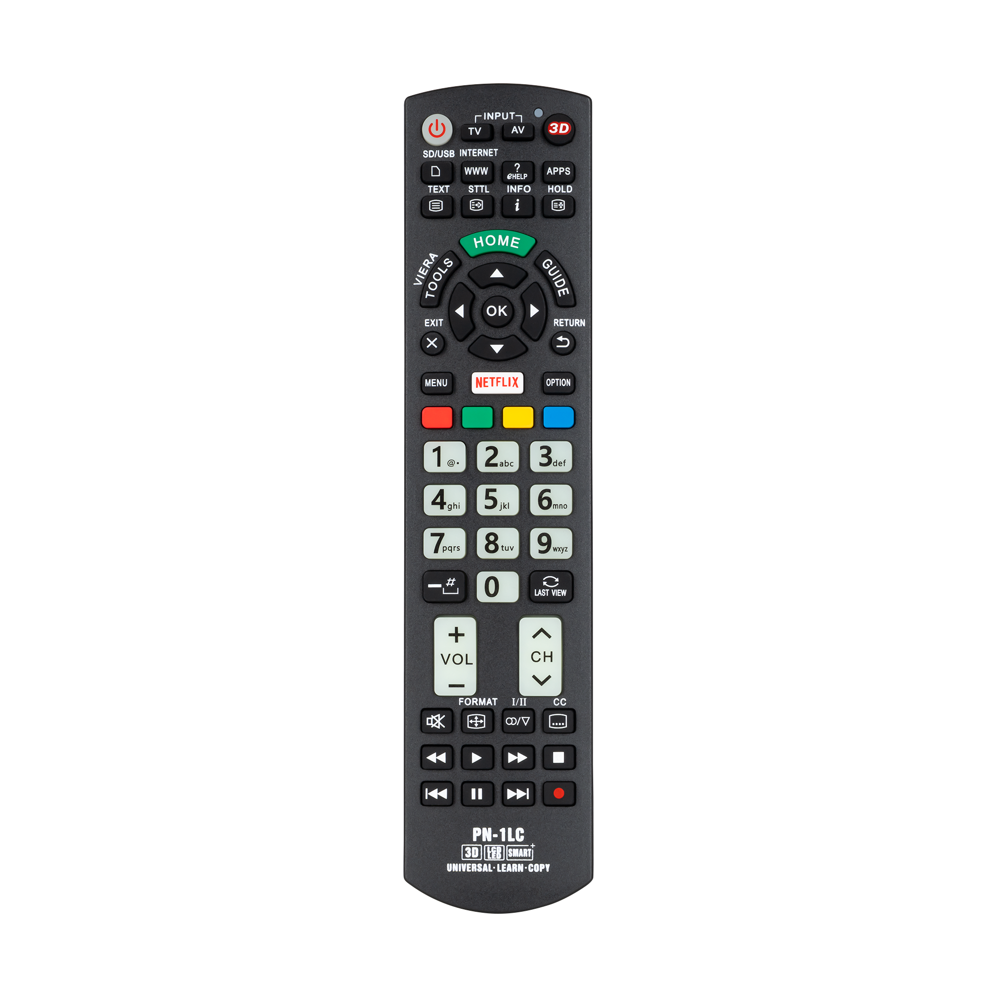 Inne PN-1LC universālā televizora tālvadības pults