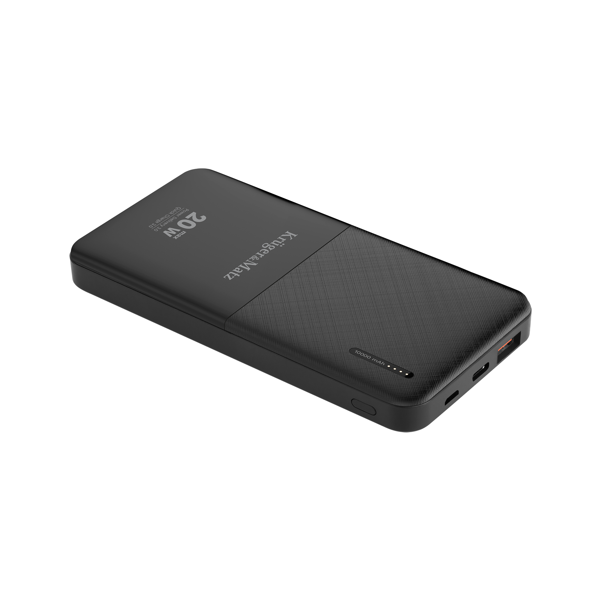 Kruger&Matz 10 000 mAh Li-pol ārējais akumulators ar QC un PD
