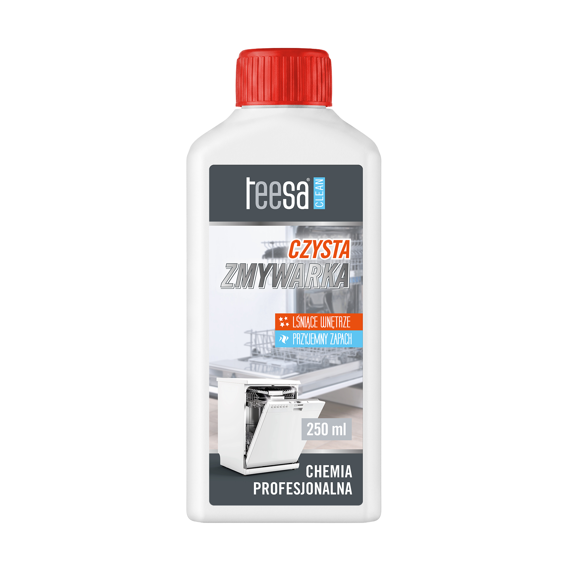 TEESA trauku mazgājamo mašīnu tīrīšanas līdzeklis, 250 ml