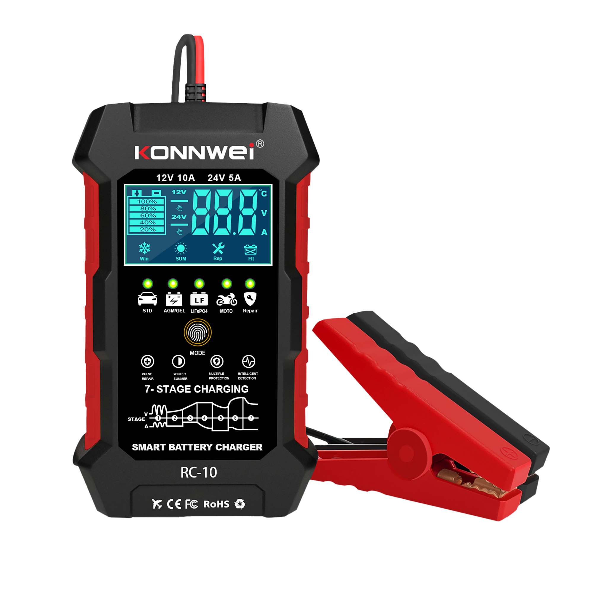 Akumulatoru lādētājs Konnwei RC-10