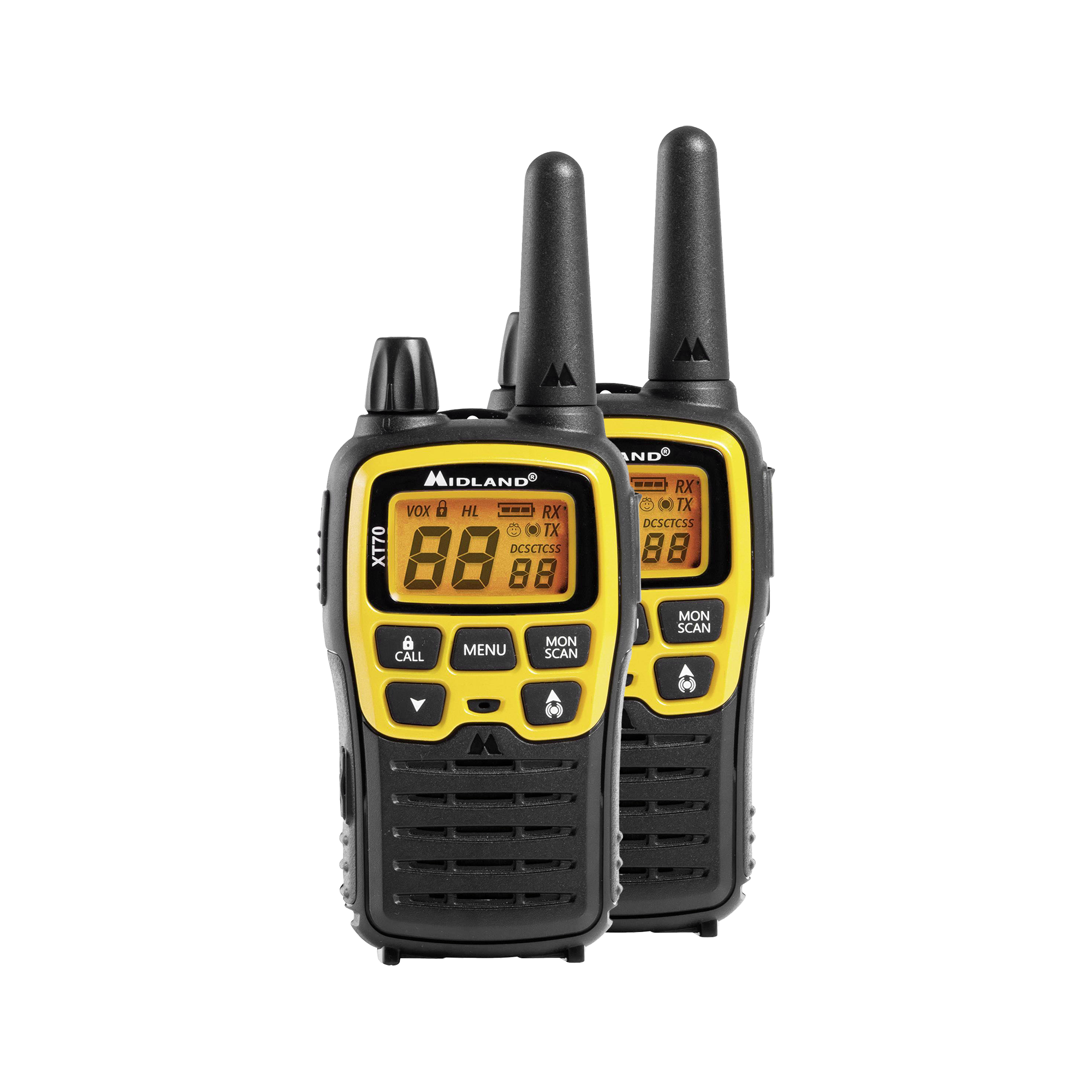 Rokas PMR radiostacijas MIDLAND XT70 koferī