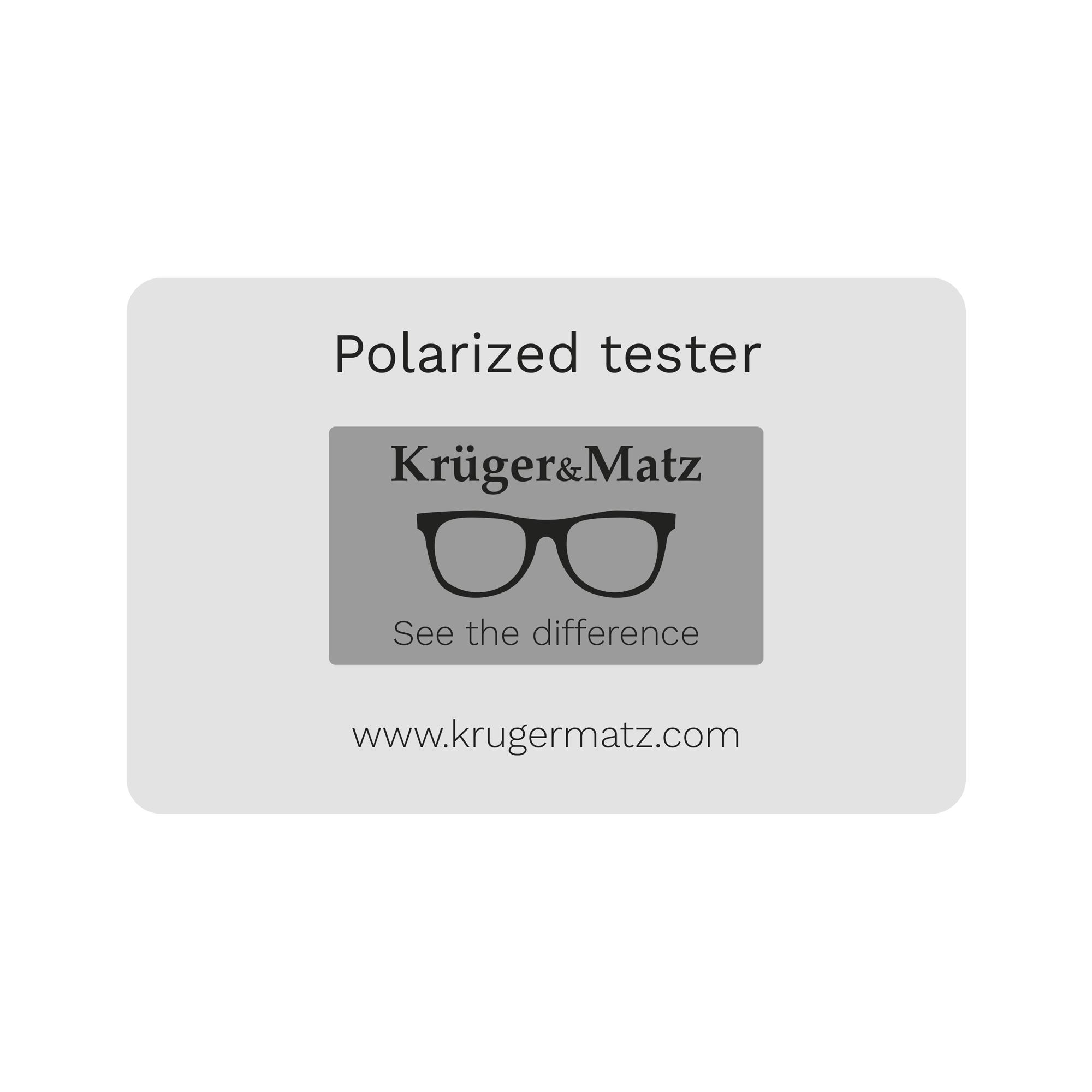 Kruger&Matz briļļu polarizācijas testeris