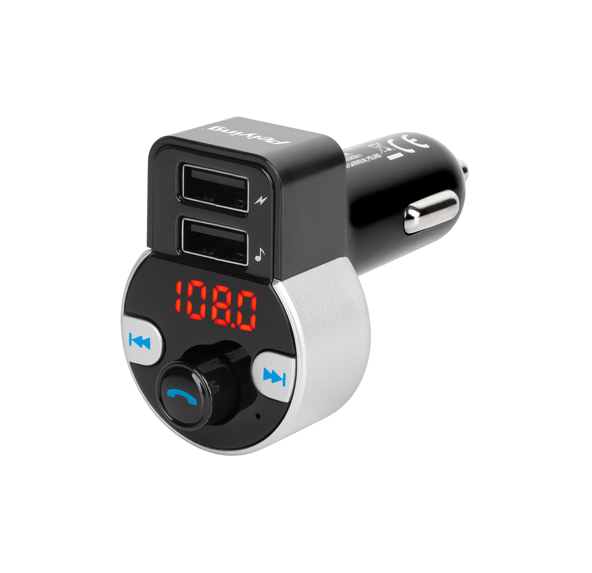 Peiying Automašīnas FM transmiters ar Bluetooth