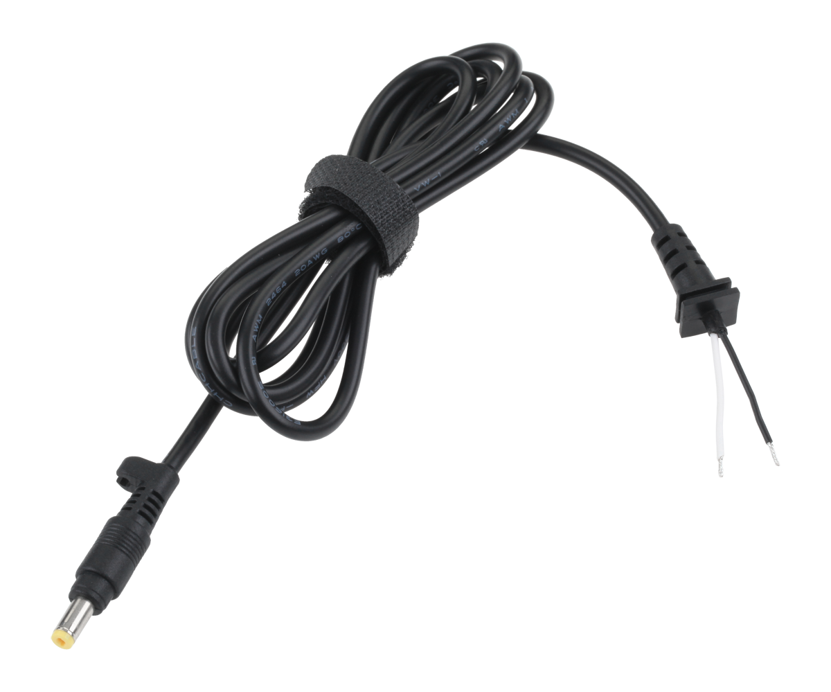 Quer 4,8/1,7 mm DC spraudnis ar montāžas kabeli, 19,5 V/2,5 A