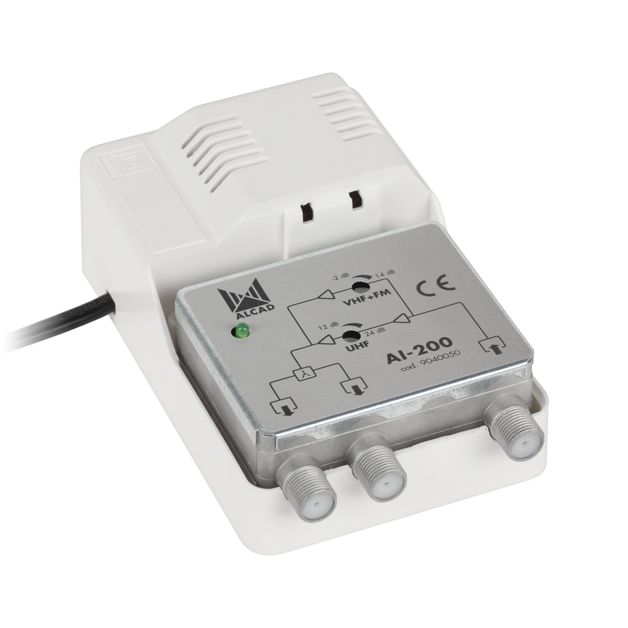 ALCAD AI-200 platjoslas antenas pastiprinātājs