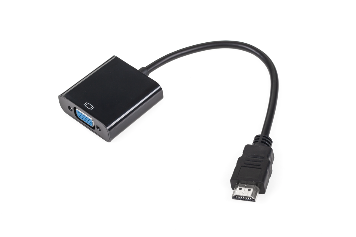 Cabletech HDMI spraudņa–VGA ligzdas adapteris ar