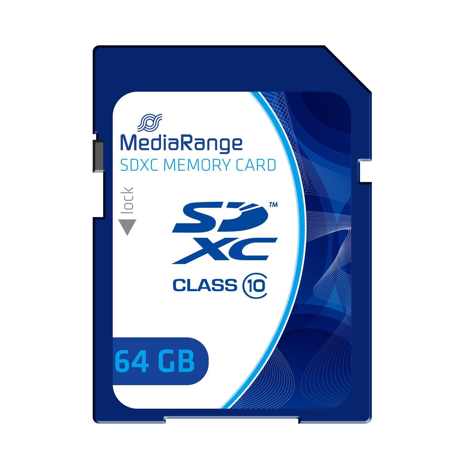MediaRange MR965 SDXC atmiņas karte, 64 GB, C10