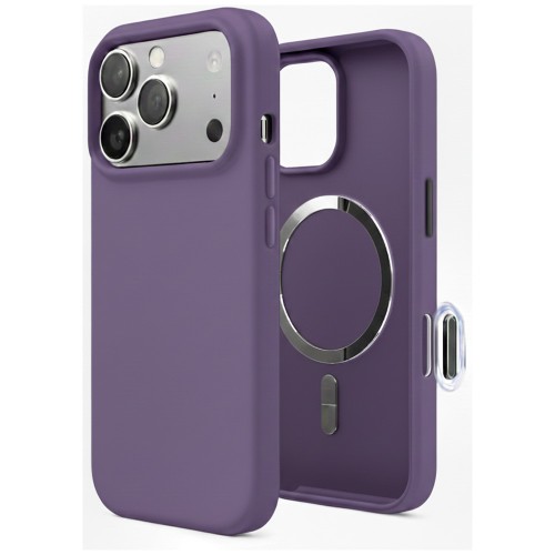TM MagSafe Silicone vāciņš iPhone 17 Pro Max; krāsa: miglas violeta
