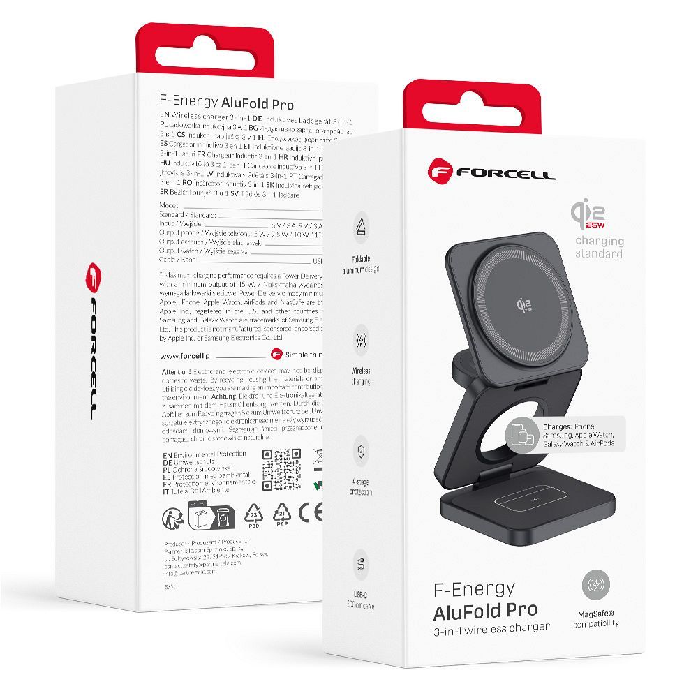 FORCELL AluFold Pro 3in1 Qi 2