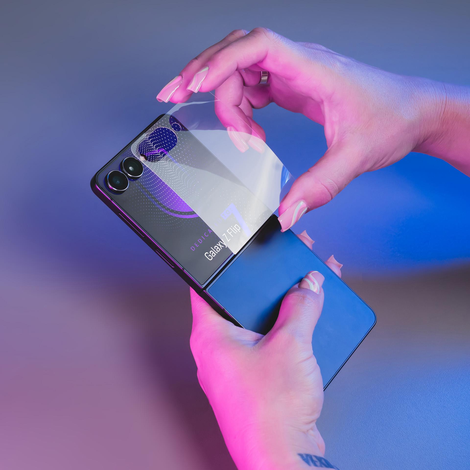 3mk SilverProtection+ – tālruņa ekrāna aizsargs modelim Samsung Galaxy Z Flip 7