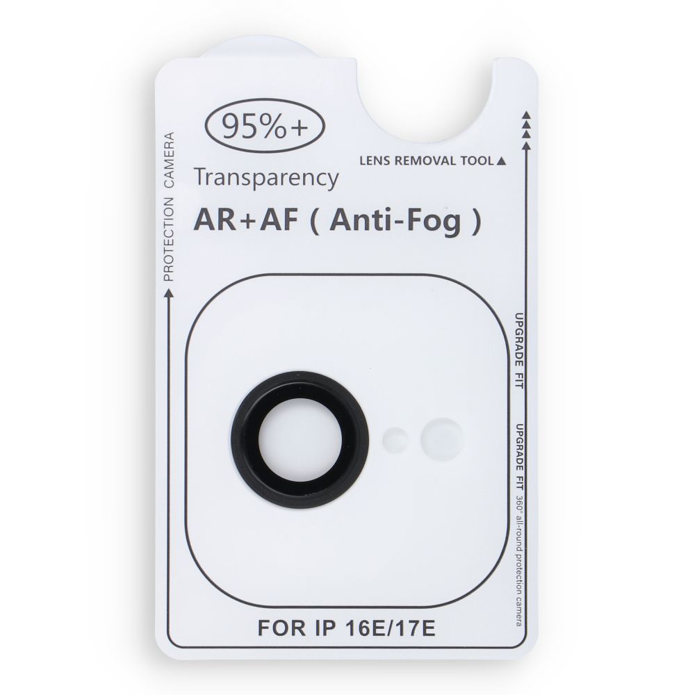Melns kameras aizsargstikls Forcell Premium iPhone 16e / 17e
