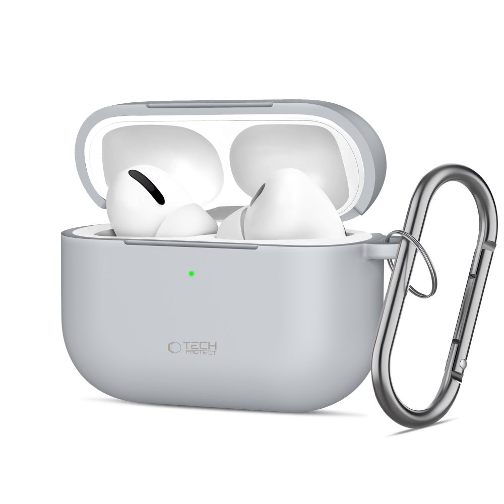Tech-Protect silikona vāciņš ar āķi AirPods Pro - pelēks