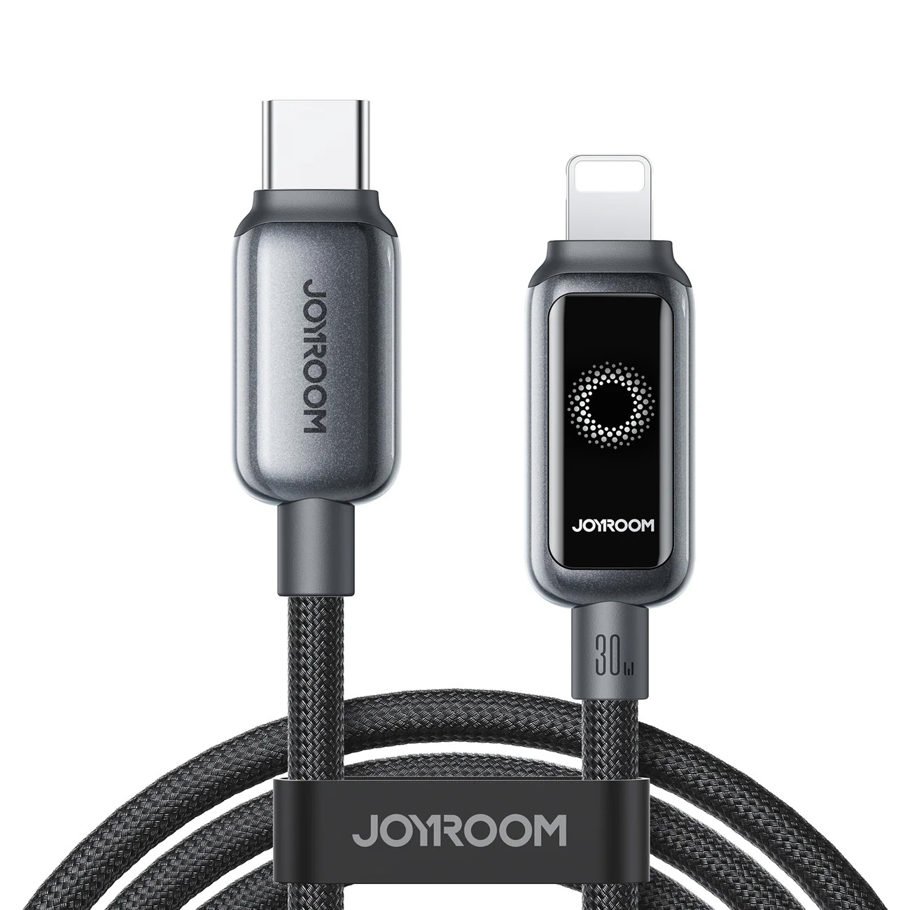 Joyroom S-A55 StarFlight USB-C–Lightning kabelis, 30 W, 1,2 m, melns