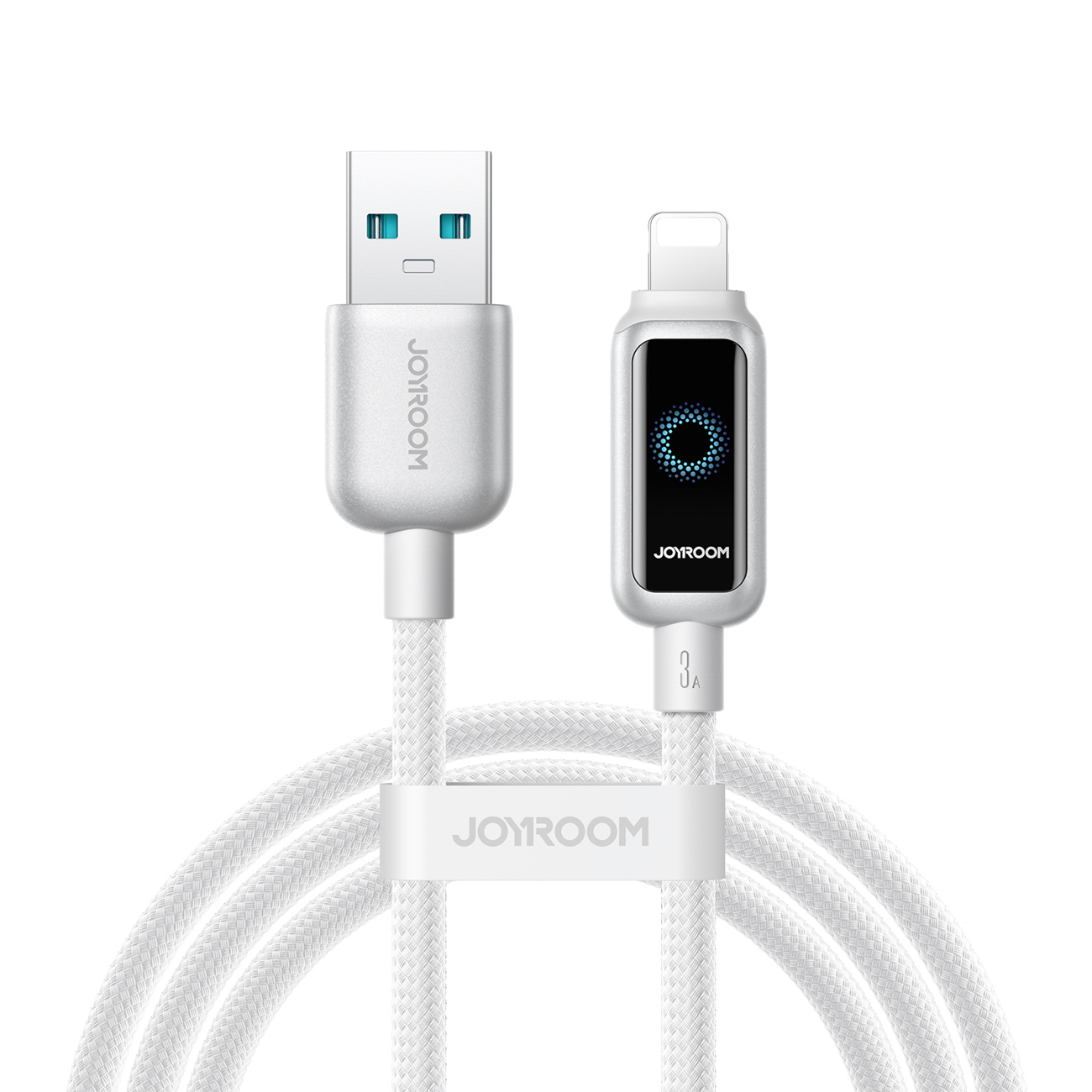 USB kabelis Joyroom S-A55 USB-A uz Lightning 3A 1,2 m, balts