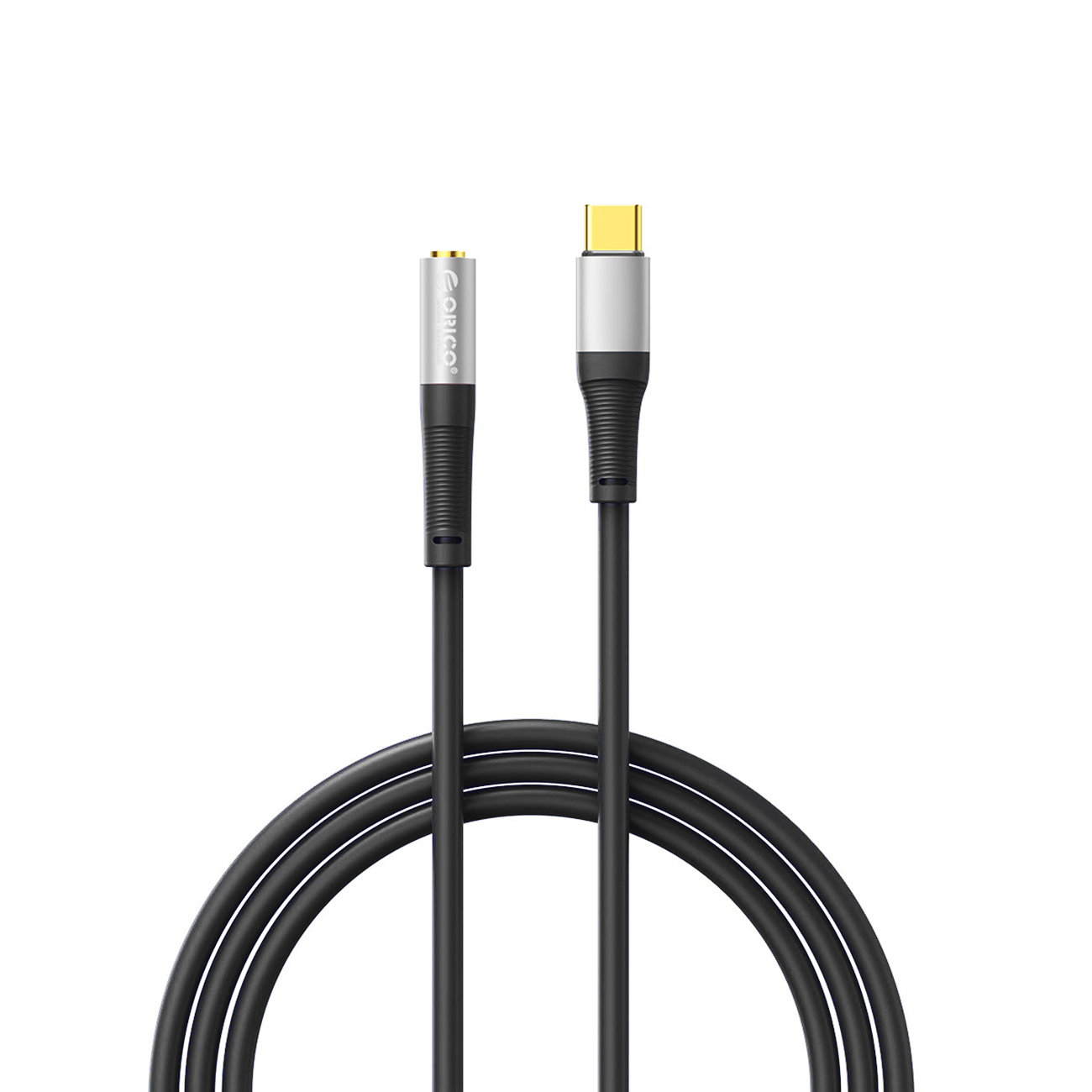 Melns 1 m audio kabelis Orico