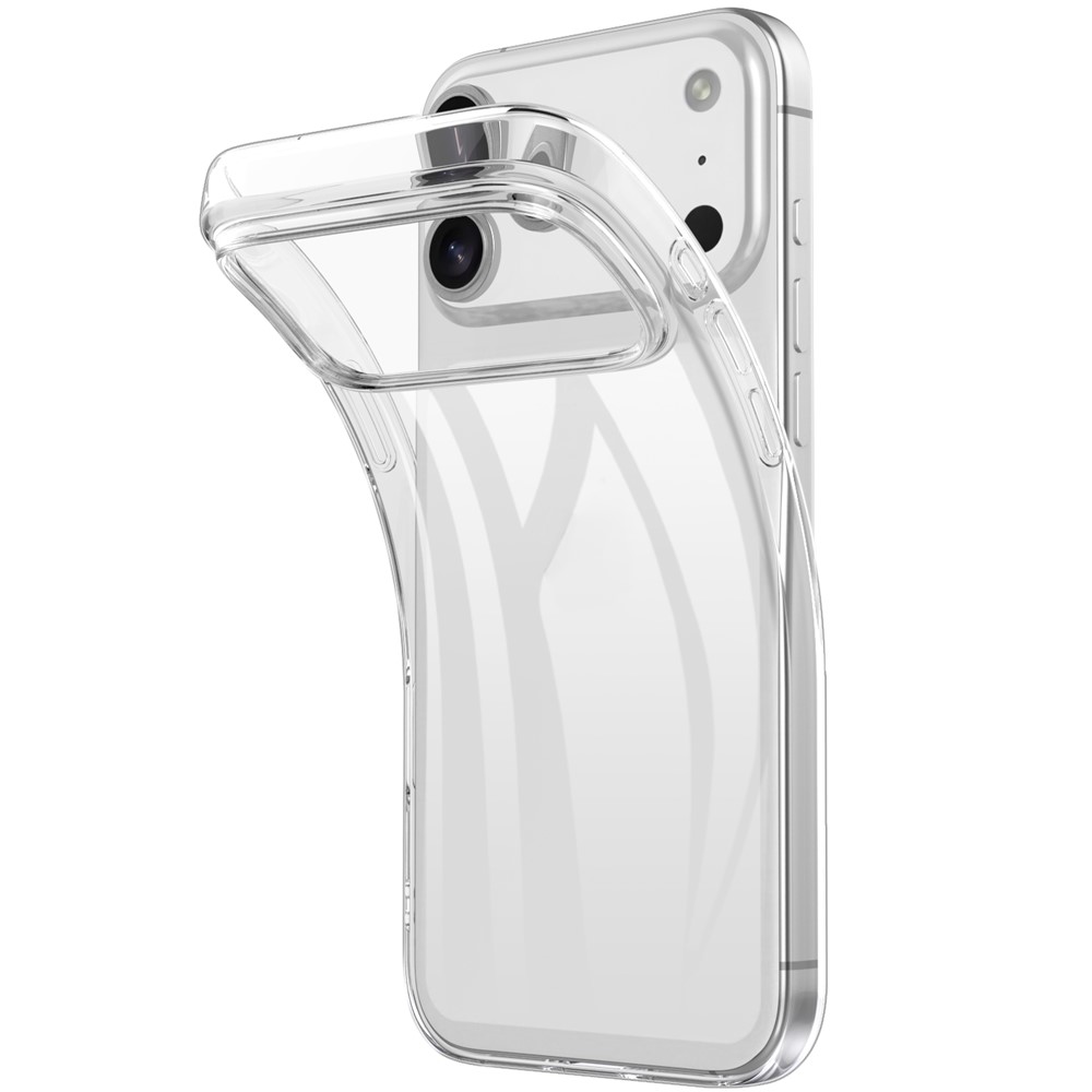 Caurspīdīgs TPU vāciņš iPhone 18 Pro / 17 Pro ar aizsardzību pret pirkstu nospiedumiem