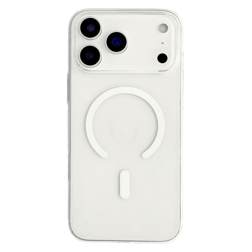 Caurspīdīgi balts ar MagSafe saderīgs PC vāciņš iPhone 18 Pro / 17 Pro