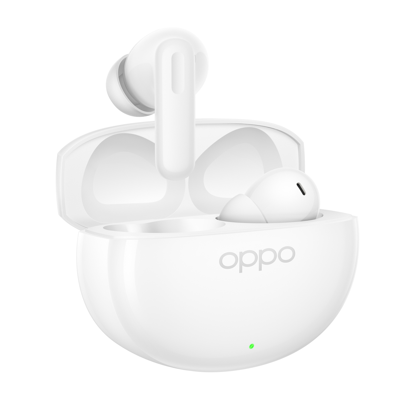 OPPO pilnībā bezvadu austiņas Enco Air5 Bluetooth, iekšauss, mikrofons, spīdīgi balta, trokšņa slāpēšana, bezvadu