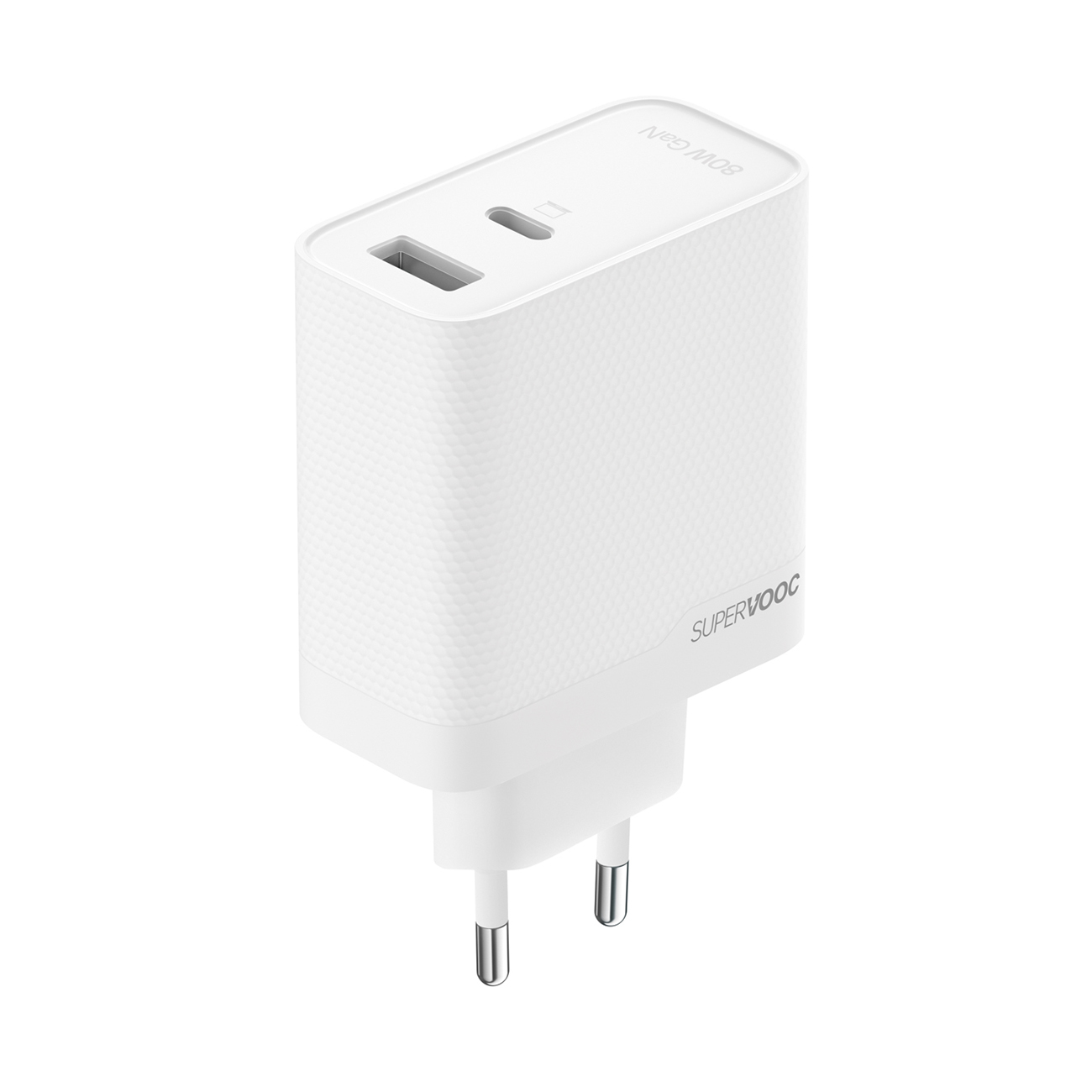 Oppo VCB8OAEH sienas lādētājs, 80 W, USB-A + USB-C – balts