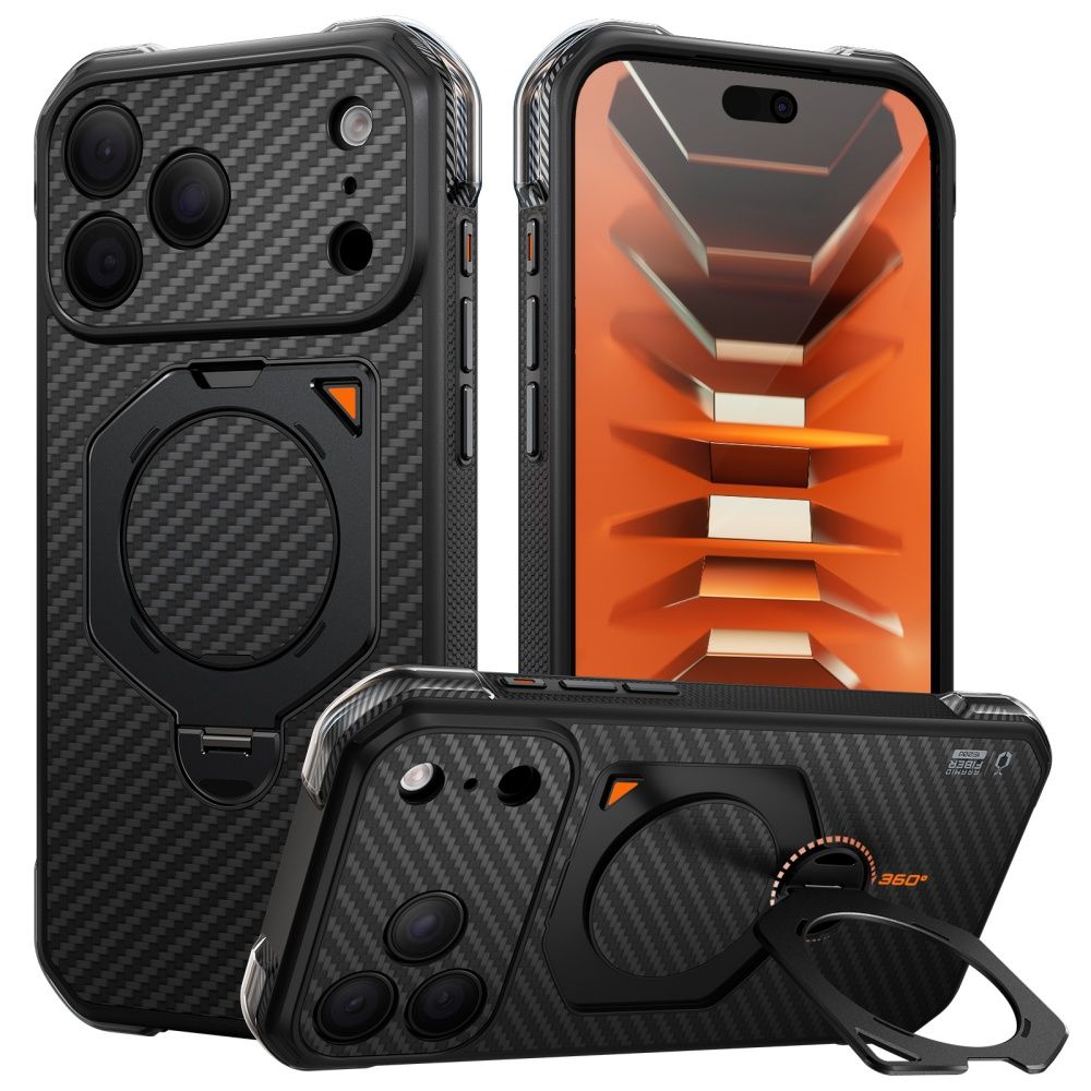Supcase UB Aero MagSafe Aramid  iPhone 18 Pro Max / 17 Pro Max vāciņš, melns