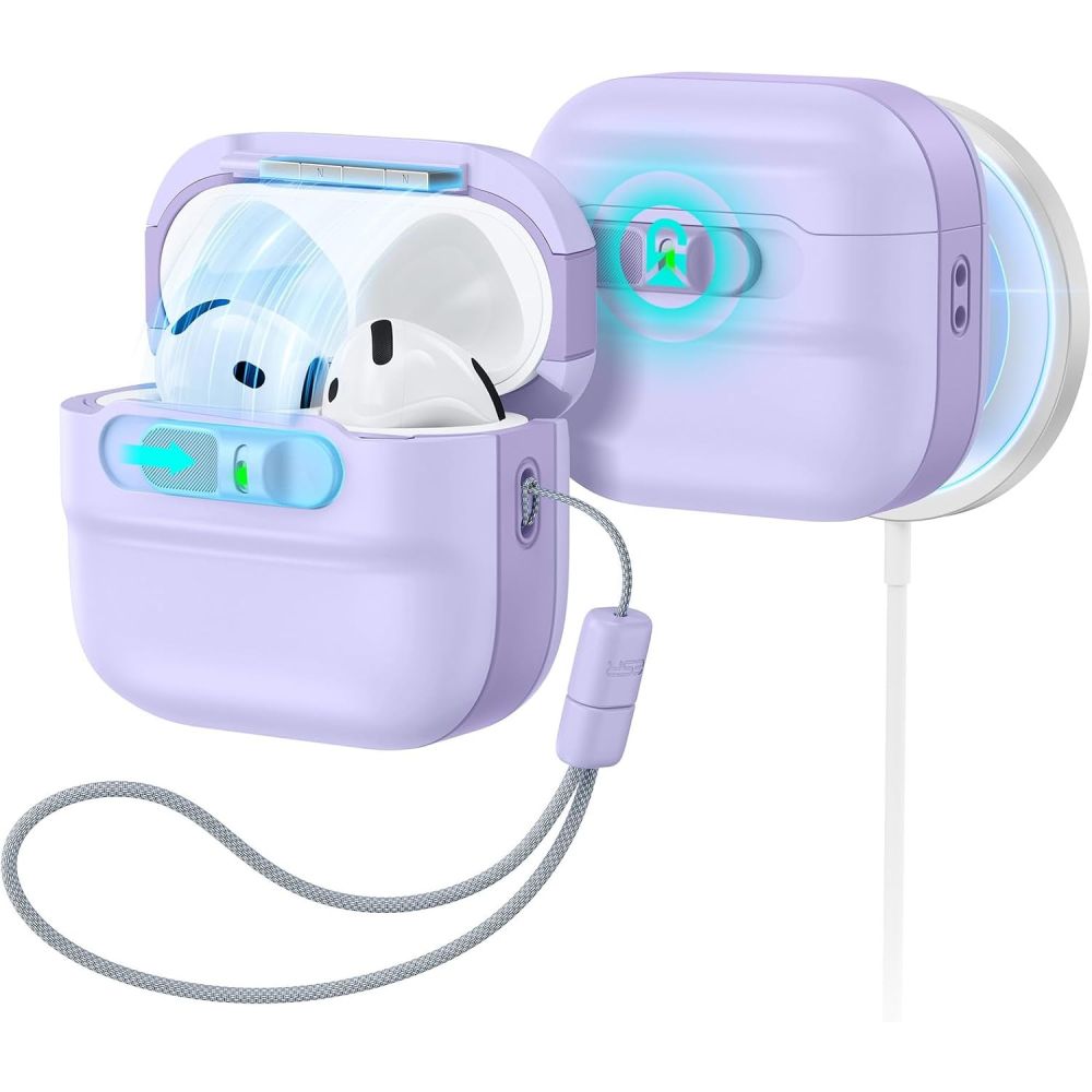 ESR Pulse HaloLock MagSafe  Apple AirPods 4 / 5 vāciņš, violets