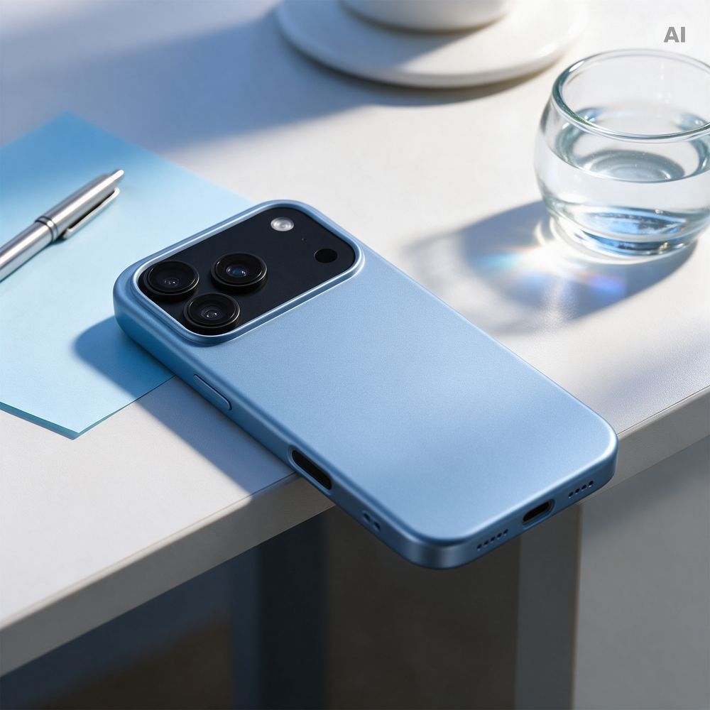 Aizsargvāciņš ierīcei iPhone 18 Pro / 17 Pro: Silicone, krāsa – gaiši zila