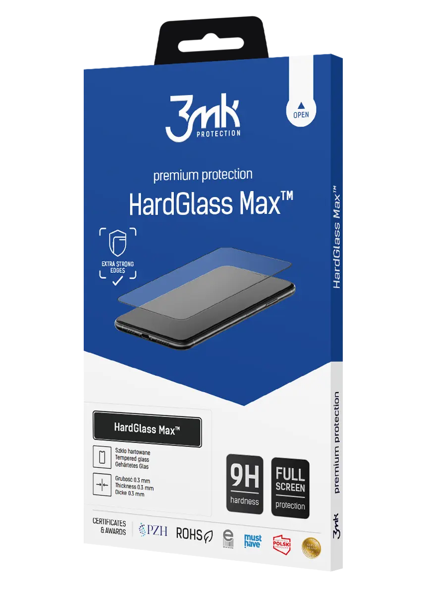 3mk HardGlass Max Black melns aizsargstikls Oppo Find X10 Pro Max