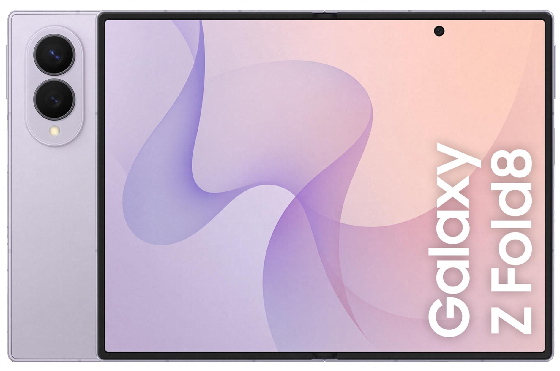 SAMSUNG Galaxy Fold8 viedtālrunis, 256 GB, lavandas krāsā, SM-F971B