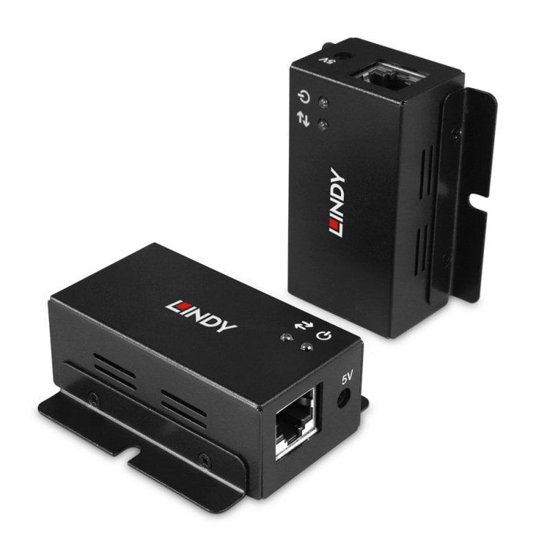 Lindy 43386 USB 2.0 pagarinātājs pa Cat 6 kabeli, 50 m