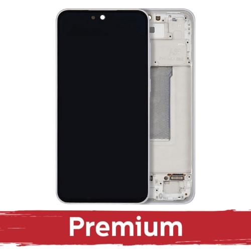 LCD ekrāns Samsung A366 A36 5G ar rāmi, Lavender (OEM)