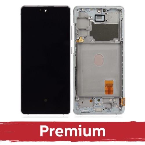 LCD ekrāns Samsung G780 S20 FE (G781 S20 FE 5G) ar rāmi, Cloud Mint (OEM)
