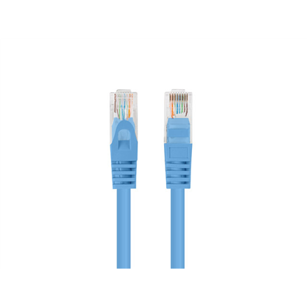 Lanberg PCU6-20CC-0150-B Cat 6 UTP tīkla komutācijas kabelis, 1,5 m, zils, 10 gab. iepakojums