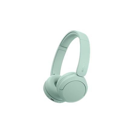 Piparmētru krāsas uz ausīm liekamas Bluetooth austiņas Sony WH-CH530 ar mikrofonu un trokšņu samazināšanu