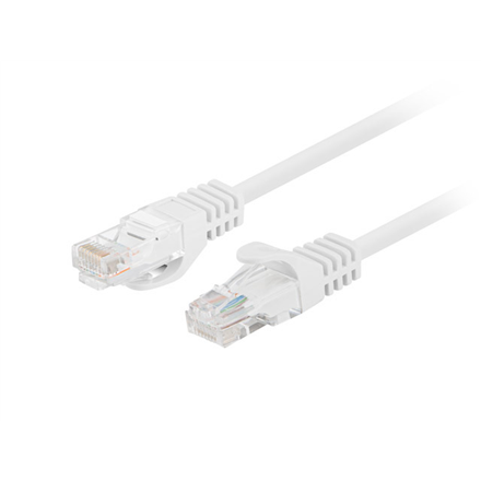 Lanberg Patchcord CAT.5E UTP 0.25M fluke passed 10-pack, White PCU5-20CC-0025-W