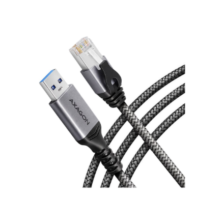 „AXAGON ADE-AM30“ USB-A 5 Gbps–Gigabit Ethernet adapteris ar integrētu CAT6 RJ-45 tīkla kabeli, 3 m, Asix AX88179B