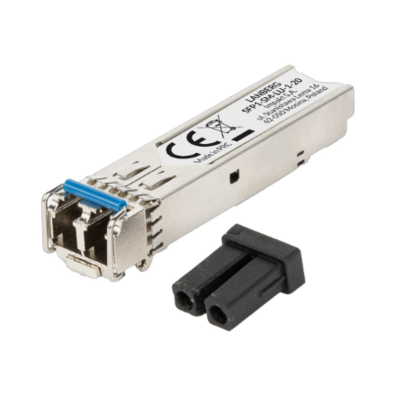 Lanberg SFP modulis, 1 GB/s Gigabit, 1310 nm, LC/UPC, vienmoda, līdz 20 km