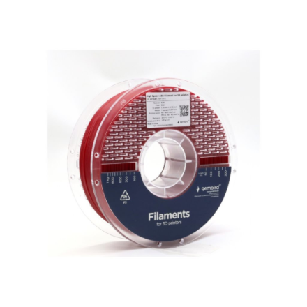 Sarkans ātrās 3D drukas ABS filaments Flashforge, 1,75 mm, 1 kg, 3DP-ABS1.75HY-01-R
