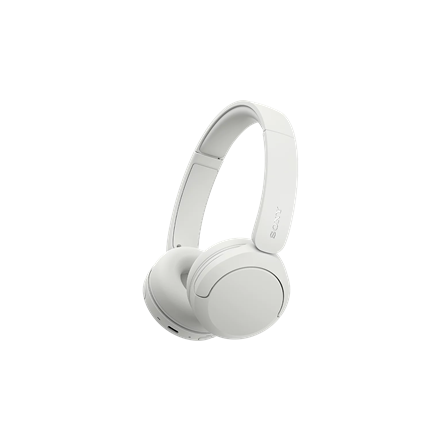 Baltas uz ausīm liekamas Bluetooth austiņas Sony WH-CH530 ar mikrofonu un trokšņu samazināšanu
